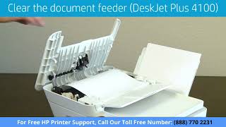 Paper jam troubleshooting for your HP DeskJet printer  HP Printer Setup [upl. by Airdni]