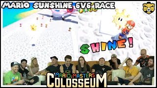 Mario Masters Colosseum Super Mario Sunshine 6v6 Team Race [upl. by Esmeralda310]