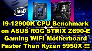 12th Gen Intel  12900k Benchmark  Intel Core I912900K  12900K vs 5950X  12th Gen vs Ryzen 5000 [upl. by Ander]