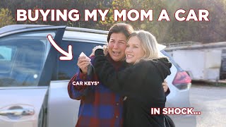 SURPRISING MY MOM WITH HER DREAM CAR FOR CHRISTMAS EMOTIONAL REACTION [upl. by Lynden423]