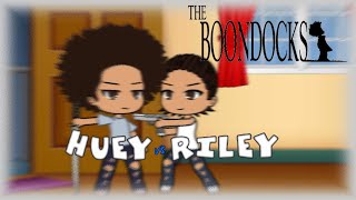 Huey vs Riley The Boondocks in Gacha [upl. by Rew]