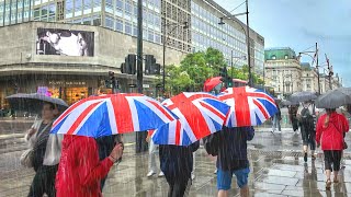 THE RAINY LONDON CITY STREETS ☔️ West End amp Mayfair London Walking Tour  4K HDR 60FPS [upl. by Grover282]