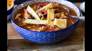 Crock Pot Chicken Tortilla Soup [upl. by Casimire]