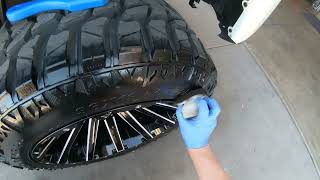 Best way to apply Tire Dressings on Truck Tires [upl. by Anaihs946]