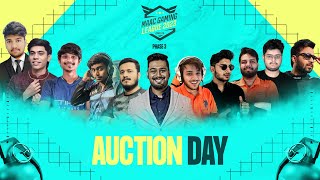 MAAC GAMING LEAGUE 2023  AUCTION DAY  FT ROCKY amp RDX IGNITE  JONTY  INDRO  UG AYUSH  VASIYO [upl. by Naillimixam]