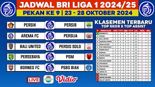 Jadwal BRI Liga 1 2024 Pekan ke 9  Persik vs Persib  Arema fc vs Persija  Liga 1 Indonesia [upl. by Belanger]