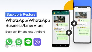 WhatsApp amp WhatsApp Business Transfer LINEViber Backup amp RestoreUltFone WhatsApp Transfer [upl. by Vassaux52]