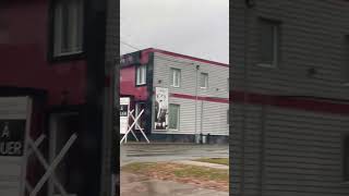 Gatineau Quebec Canada Flags River Houses Road Rainy Day at Gatineau Quebec Canada 🍁 🇨🇦 [upl. by Orbadiah]