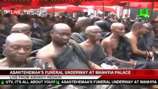 Funeral Rites for Asantehemaa underway at Manhyia Palace [upl. by Retsevlys]