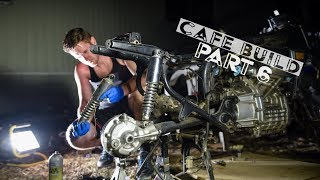 REMOVING ENGINE  Cheap Craigslist CX500 Cafe Racer Build [upl. by Haroved177]