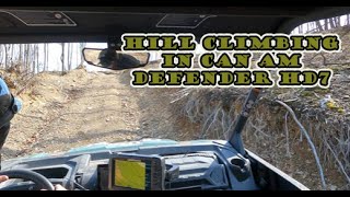 Hill Climb in Can Am Defender HD7 utv canam offroadconsulting canamoffroad canamdefender [upl. by Eilitan]