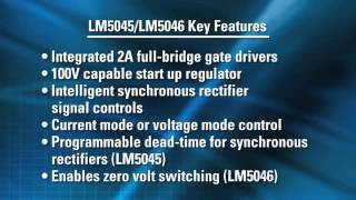 LM50456 FullBridge PWM Controller with FET Drivers [upl. by Ettenna782]