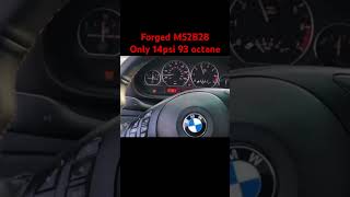 Raw Sound Turbo E46 14PSI Pull [upl. by Anelav]