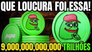 PEPE COIN QUE LOUCURA FOI ESSA [upl. by Aihsikal]