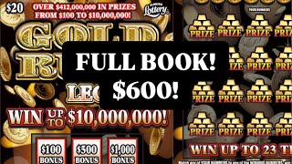 🔴 LIVE Chasing 10 Million Full Book of Gold Rush Legacy Scratch Offs [upl. by Eastman]