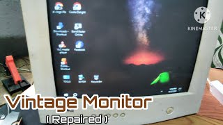 Vintage Computer Monitor Repaired using Replacement Parts I prefer it to ledlcd monitor [upl. by Cyprus]