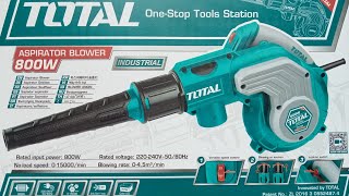 Total Aspirator Blower 800W  Total tools  Tools Review  Blower  vaccum [upl. by Reste263]