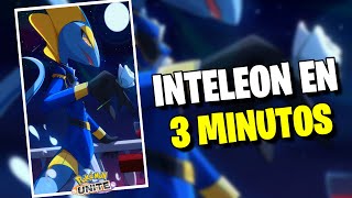 INTELEON EN 3 MINUTOS POKEMON UNITE  Como jugar con Inteleon Guia Inteleon Build Inteleon [upl. by Nadruoj]