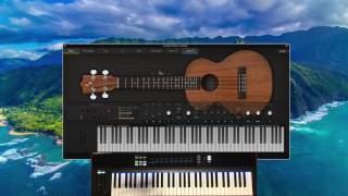 Ample Ethno Ukulele Kamaka HF3 Demo and Review [upl. by Cirdes438]