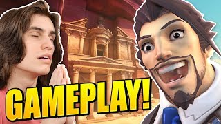 NEW OVERWATCH MAP PETRA GAMEPLAY [upl. by Leander]