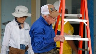 President Jimmy Carter amp the Habitat Project [upl. by Ynnoj]