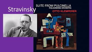 STRAVINSKY  Suite from Pulcinella  Philharmonia Orchestra Otto Klemperer [upl. by Annahvas]