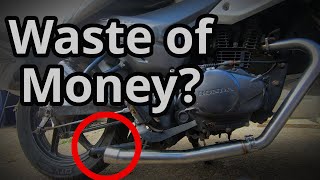 Is it Worth Upgrading Your 125 Exhaust  UK Beginner Motorcyclist Tips [upl. by Myrlene]