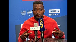 US Olympic sprinter Kenny Bednarek on his plan for gold in Paris olympics sprinter [upl. by Poppo1]