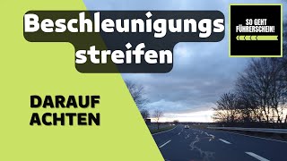 Beschleunigungsstreifen richtig benutzen  Führerschein [upl. by Gilead]