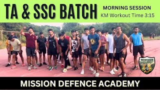 TA amp SSC BATCH Morning Session KM Workout missiondefenceacademy [upl. by Ailev]