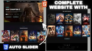 How to make a Movie Website using Html amp CSS  Learn HTML amp CSS in 60 minutes [upl. by Primo26]