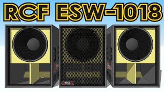 SKEMA BOX SUBWOOFER RCF ESW1018 [upl. by Baal]