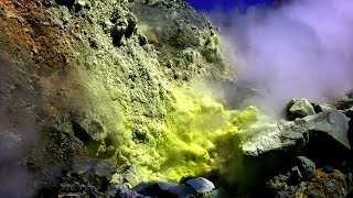 Inside Of Papandayan Volcano Java Indonesia [upl. by Tony482]