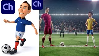 Football Match Animation in Adobe Character Animator  StepbyStep Goal amp Ball Animation Guide [upl. by Seditsira]