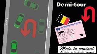 Le Demitour expliqué pour ton examen de permis de conduire [upl. by Tihor490]