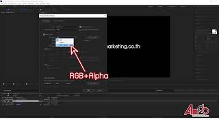 การ Render แบบ Background โปร่งใส Transparent ใน After Effects [upl. by Idner]