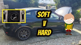 Soft vs Hard comparison with my BC Racing Coilovers  Ford Focus ST Ep93 [upl. by Curkell]