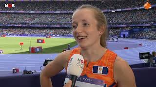 Cathelijn Peeters 🇳🇱 Interview on Dutch TV after the Olympic Games Heats 🇨🇵 [upl. by Tedric]