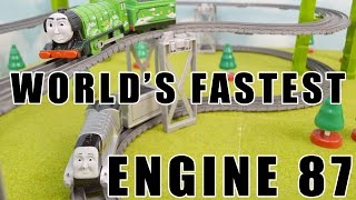 THOMAS AND FRIENDS Worlds FASTEST Engine 87 TOY TRAINS FOR KIDS [upl. by Ellehcyt]