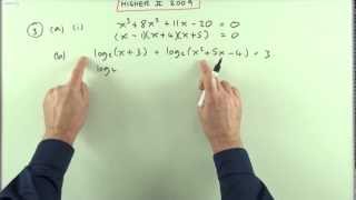 2009 SQA Higher Maths paper 2 no3 Factorising a polynomial [upl. by Talanian]