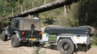 3DOG camping  OffRoader Test des ANWB  ZeltAnhänger Faltcaravan [upl. by Hakilam]