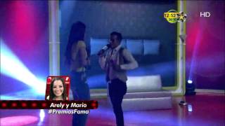 Arely y Mario cantan juntos en Premios Fama [upl. by Lezah]