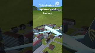 TFS JETS MODRyanair Approach On Neighborhood and landing [upl. by Aninnaig]