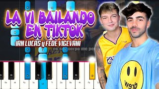 LA VI BAILANDO EN TIKTOK😄  Ian Lucas y Fede Vigevani [upl. by Tor]