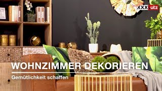 Wohnzimmer dekorieren  XXXLutz [upl. by Suinotna88]