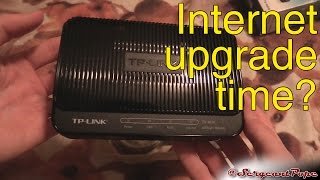 TPLink ADSL2 Modem unboxing  TD8616 [upl. by Syl]