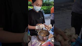 Delicious Spicy Frog Salad in Bangkok Thai Street Food [upl. by Nwahsir455]