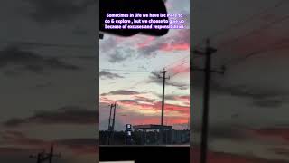 Motivational Quotes Day 79 sky colourchange beautiful sky positive baanali badalago Song [upl. by Service]