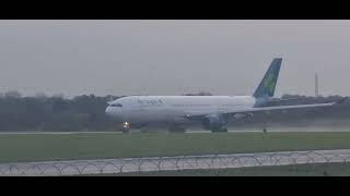 Aer Lingus A330 arrival at Manchester Airport [upl. by Swayne19]