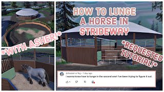 🌸How to Lunge a Horse in Strideway🌸 Requested Tutorial  Strideway Episode 2 [upl. by Nylareg]